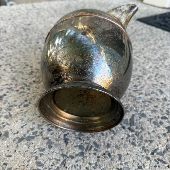 Antique Silver & Copper Pitcher - Picture 7 of 8